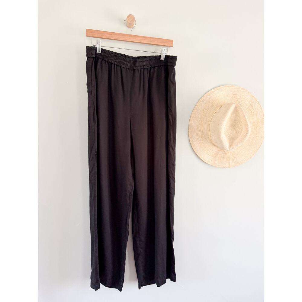 JCrew Factory | NWT TENCEL Pull On Wide Leg Pant Black | Sz 12 - Picture 2 of 9